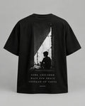 T-shirt — Some children wish for peace instead of gifts — vue du dos, noir