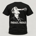 T-shirt — Paroles, paroles — vue du dos, noir