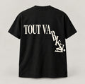 T-shirt — Tout va bien — vue du dos, noir