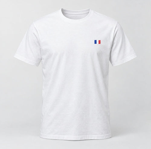 T-shirt — Bla bla bla — vue de face, blanc